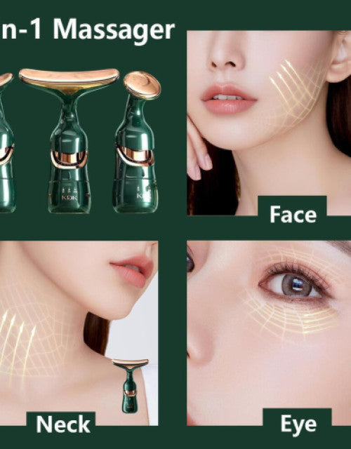 3 in 1 Anti-Wrinkles Face Neck Eyes Massager - ShopzVibe