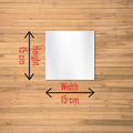 4 Big Square Silver 3D Acrylic Mirror Wall Sticker - ShopzVibe