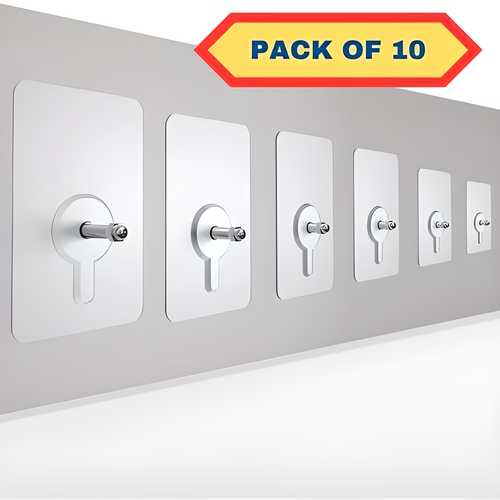 Waterproof Hanging Hook Sticker (Pack of 10) - ShopzVibe