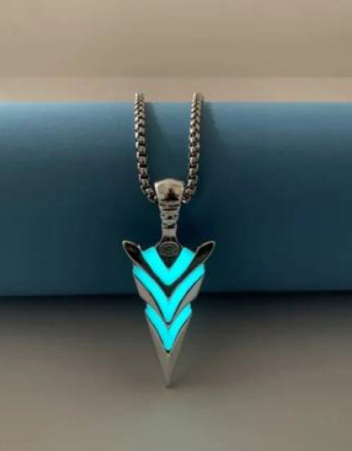 Arrow Alloy Pendant with Stainless Steel Box Chain for Men & Boy - ShopzVibe