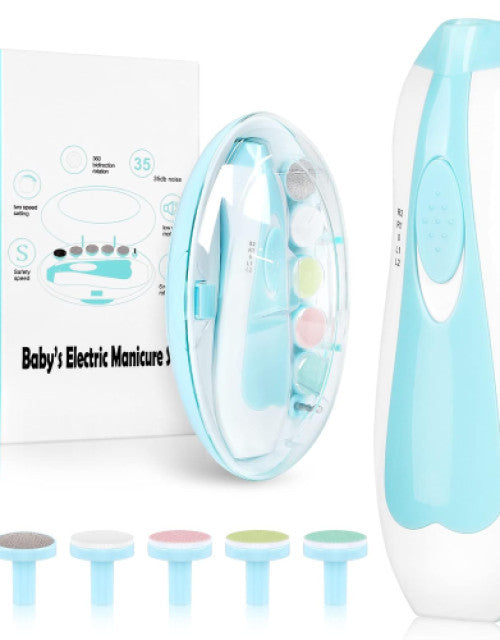 Baby Nail Trimmer Electric,Baby Nail Clippers, 6 in 1 Baby Nail File - ShopzVibe