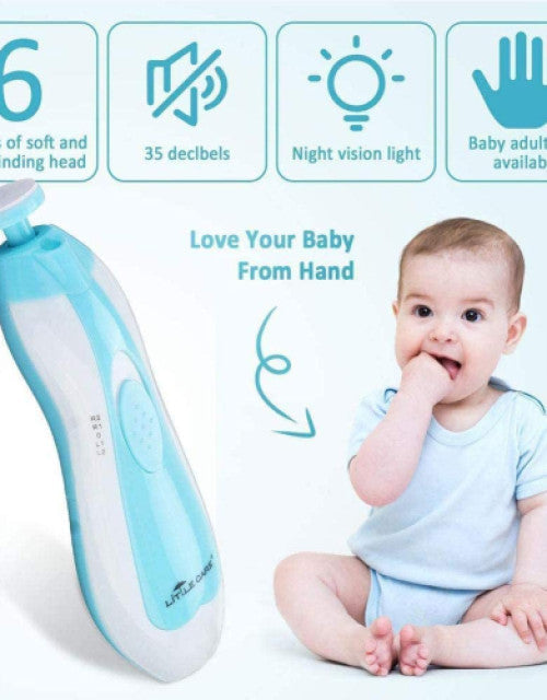 Baby Nail Trimmer Electric,Baby Nail Clippers, 6 in 1 Baby Nail File - ShopzVibe