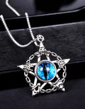 Blue Evil Eye Necklace for Men - ShopzVibe