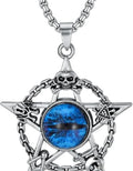 Blue Evil Eye Necklace for Men - ShopzVibe