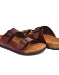 Brown Men's Floater Sandals - ShopzVibe