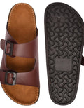 Brown Men's Floater Sandals - ShopzVibe