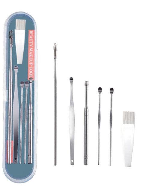 Earwax Removal Cleaner Tool Kit - 6-in-1 Ear Pick Tools - ShopzVibe