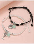 Fashions Radium Hearts Couple Best Friend Sister Korean Bracelet - ShopzVibe