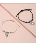 Fashions Radium Hearts Couple Best Friend Sister Korean Bracelet - ShopzVibe