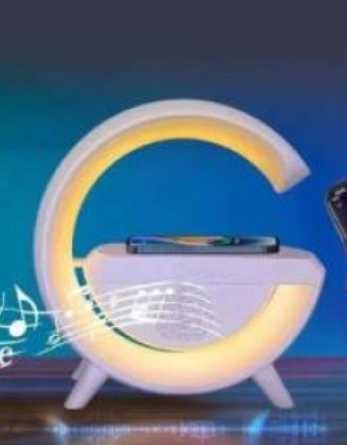 G-Shape LED Wireless Charging Speaker Lamp - ShopzVibe