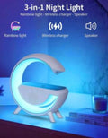 G-Shape LED Wireless Charging Speaker Lamp - ShopzVibe