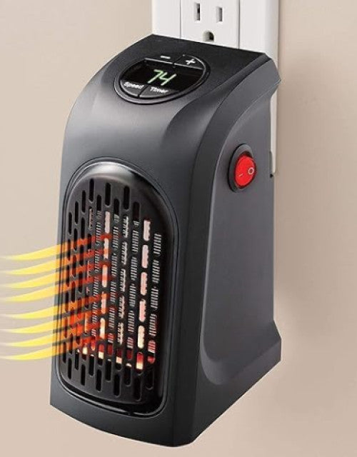 Handy Electric Heater Plug-In Heater, Mini Heater, Portable Room, Office, Bedroom Heater - ShopzVibe