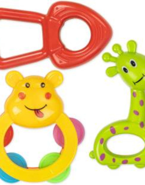 Newborn baby toys Rattles Set for Babies 0-6 Months, 5 Rattle Set - ShopzVibe