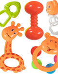 Newborn baby toys Rattles Set for Babies 0-6 Months, 5 Rattle Set - ShopzVibe