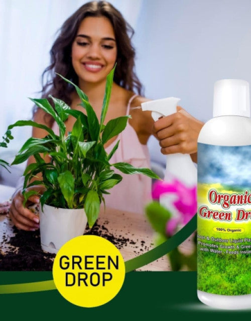 Organic GreenDrop Plant Food Liquid Fertilizer For Plant Growth & Greening Pack of 2 - ShopzVibe