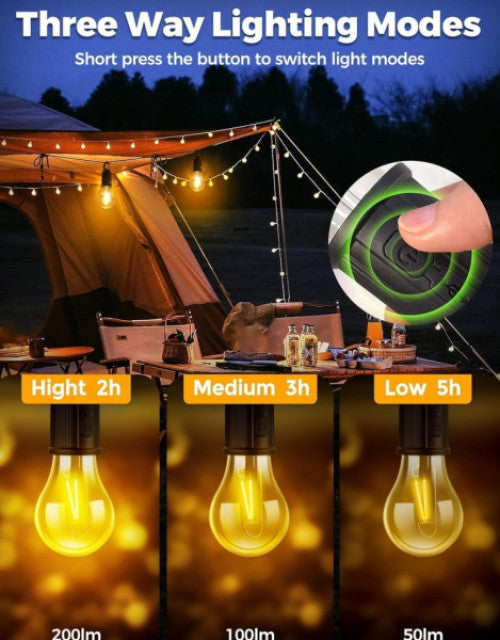 Rechargeable Camping Lights - ShopzVibe