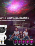 Tech Trends Star Galaxy Astronaut Projector Night Light LED Lamp for Bedroom with 360° Adjustable Timer and Remote Control - ShopzVibe