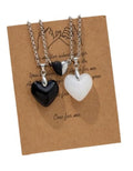 The Key House Crystal Drunken Couple Magnetic Heart Shaped Pendan - ShopzVibe