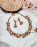 Traditional Wedding Wear Choker Necklace/Jewellery Set For Women - ShopzVibe